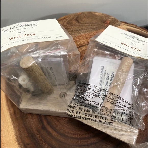 Wood wall hooks